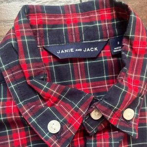 Plaid poplin shirt